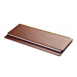 Планинг недатированный 305х130 мм 128 стр. "VELVET" (КОРИЧНЕВЫЙ) на спирали 3-364/03 Bruno Visconti