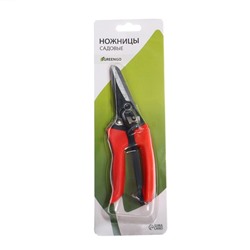 Ножницы садовые, 7" (18 см), с тефлоновым покрытием, пластиковые ручки, Greengo