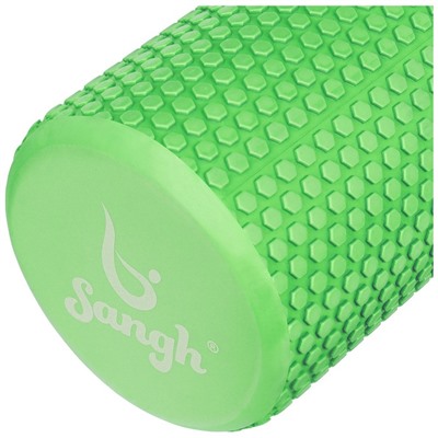 Ролик массажный Sangh, 45×15 см, цвет зелёный