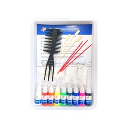 Набор для рисования на воде "Эбру" 9 цветов