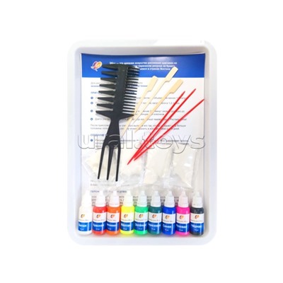 Набор для рисования на воде "Эбру" 9 цветов