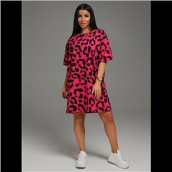 Платье-футболка Вега женское (Малина)