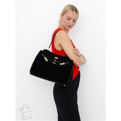 Сумка женская кожаная 2320YF black Polina&Eiterou