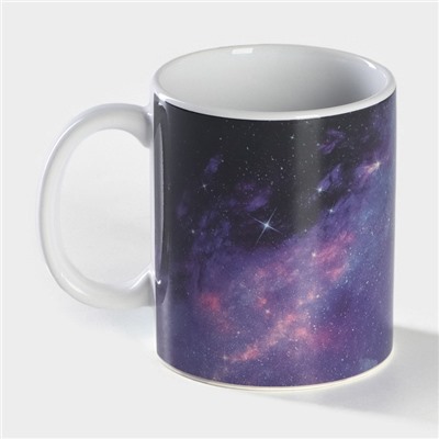 Кружка - хамелеон Доляна «Полнолуние», 350 мл, керамика, чёрная