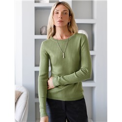 Джемпер тонкой вязки из вискозы с нейлоном