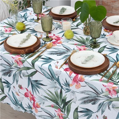 Скатерть «Доляна. Луговые цветы», 145×180 см, 100% п/э