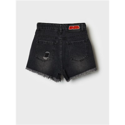 Шорты текстильные джинсовые для девочек