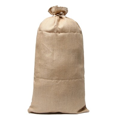 Мешок джутовый, 45×90 см, плотность 420 г/м², плетение 69×63 нити, с завязками
