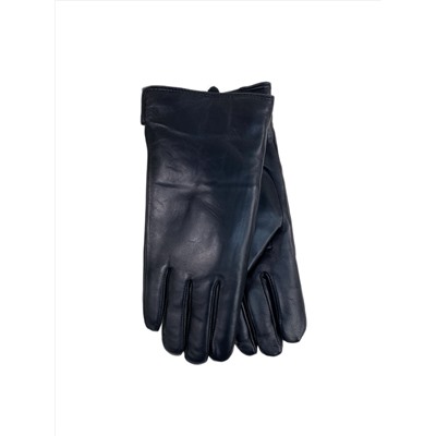 Теплые женские перчатки из натуральной кожи, цвет черный