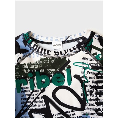 Термокомплект трикот. для мальчиков: фуфайка (футболка) с длин. рук, брюки