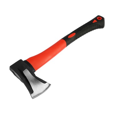 Колун кованый ТУНДРА, клиновидная форма, фиберглассовое 3К топорище 43 см, 1 кг