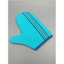 Bath Towel Мочалка-рукавица для душа с пилинг-эффектом, уплотненная, голубой 28190