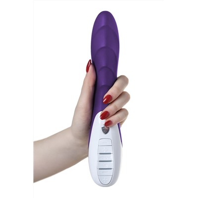 Фиолетовый вибратор Mystim Sassy Simon - 27 см.