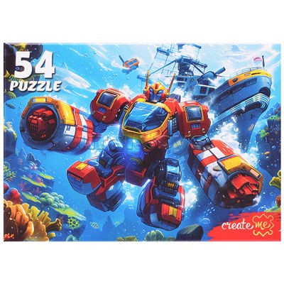 Пазлы 54 "Мир мощных трансформеров"
