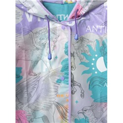 Плащ из полимерного материала для девочек (дождевик)