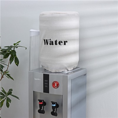 Чехол на бутыль для кулера Доляна Water, 19 л, лён, белый