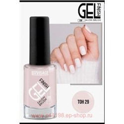 LUXVISAGE Лак для ногтей Gel Finish тон 29 бело-розовый 9 гр