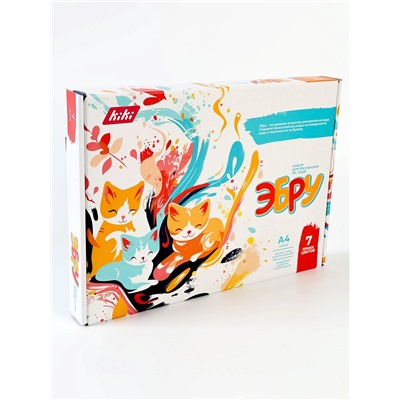 Набор для рисования на воде эбру, 7 цветов, А4