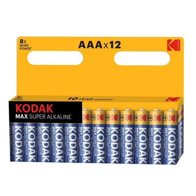 Батарейка AAA Kodak LR03 MAX (12-BL) K3A-12) (120/720)