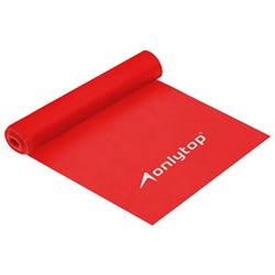 УЦЕНКА Эспандер ленточный для фитнеса ONLYTOP, 150×15×0.035 см, 5 кг, в тубе, МИКС
