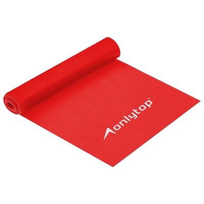 УЦЕНКА Эспандер ленточный для фитнеса ONLYTOP, 150×15×0.035 см, 5 кг, в тубе, МИКС