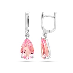 Серьги из серебра морганит, Акапелла