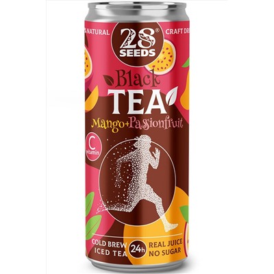 Чай чёрный "Манго + Маракуйя" Cold Brew ж/б 330 мл ЭКОПРОДУКТЫ, 1136987