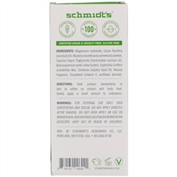 Schmidt's, Для чувствительной кожи, жасминовый чай, 3,25 унц. (92 г)