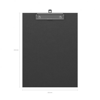 Планшет (доска с зажимом) А4 "Стандарт" черный 754 ErichKrause
