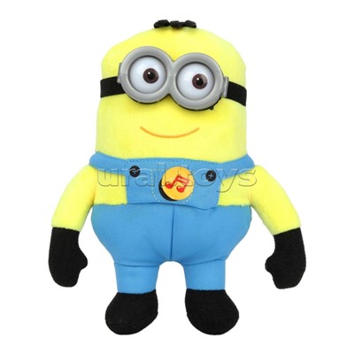 Мягкая игрушка "Миньон" 20см озвуч, с пластиковыми глазами