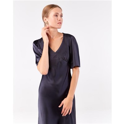 Платье миди женское MINAKU: Silk Pleasure, графит, размер 46