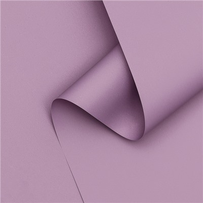 Пленка для цветов тонированная, матовая, светло - сиреневая, 0.5×10 м, 65 мкм