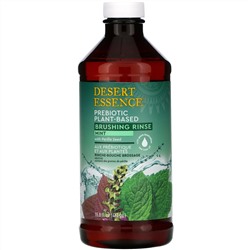 Desert Essence, Prebiotic, Plant-Based Brushing Rinse, Mint, 15.8 fl oz (467 ml)