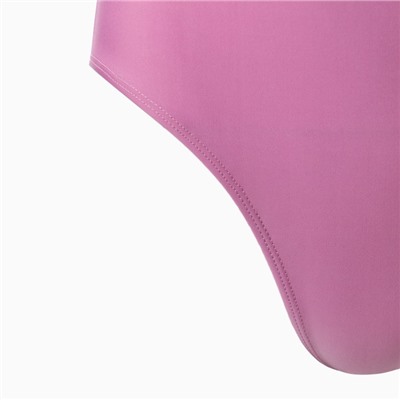 Купальник женский слитный на одно плечо, размер 48, сиреневый