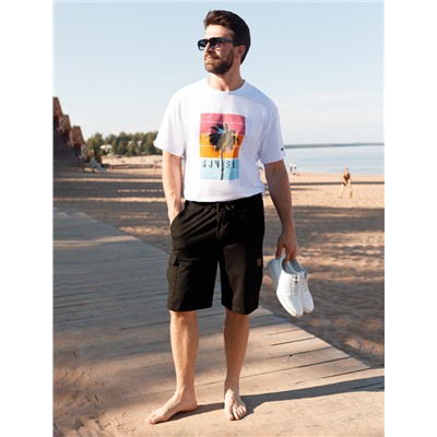 Свободная футболка  с авторским принтом