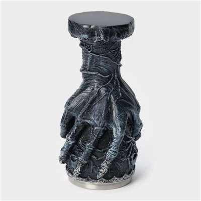 Бокал средневековый «Магическая рука», 200 мл, 9×18.5 см, нержавеющая сталь, серый