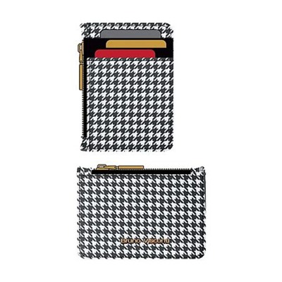 Чехол для пластик. карт на молнии "Black&White.МОДНЫЙ ПАТТЕРН" 14-096/05 (3 для карт, 1 для купюр и монет) Bruno Visconti