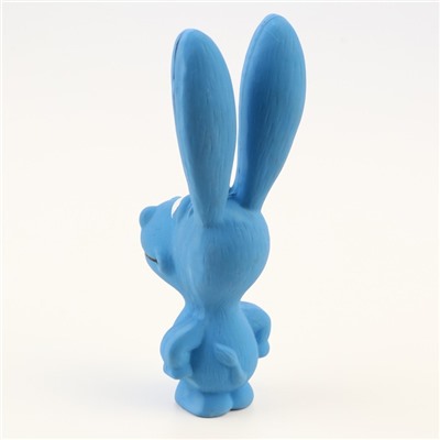 Игрушка пищащая для собак из латекса «Ослик», 17 см, голубая