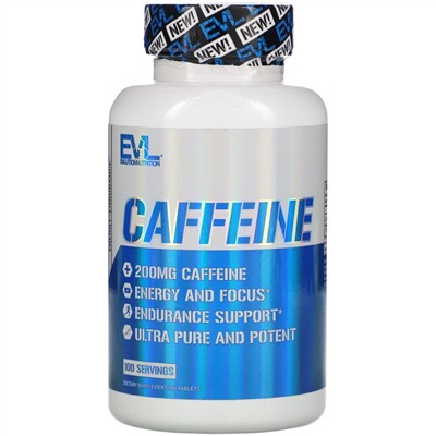 EVLution Nutrition, Caffeine, 200 mg, 100 Tablets