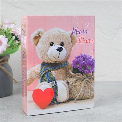 Фотоальбом 100 фото 10х15 Мишка / 9552 /уп 96/