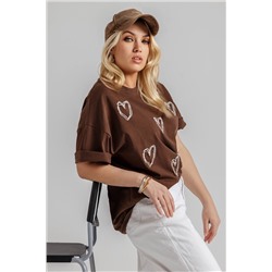 Блузка женская  009С/02/Коричневый