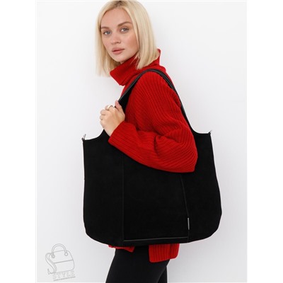 Сумка женская кожаная 91166MSS black Velina Fabbiano-Safenta в Новосибирске