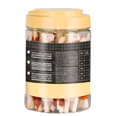 Лакомство «Мнямс» для собак палочки с куриным и утиным мясом, 340 г