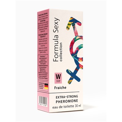 Туалетная вода женская с феромонами Formula Sexy collection Fraiche W117, 30 мл