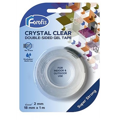 Клейкая гелевая лента двусторонняя 18 мм х 2 м толщина 2мм 91237 Centrum