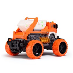 Машина "Эко-мусоровоз" 1:16 (свет, звук) в коробке (цвет оранжевый)