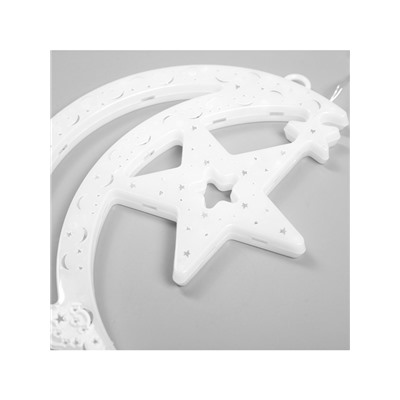 Светодиодная фигура «Месяц» 20×30 см, пластик, 220 В, свечение мульти (RG/RB)