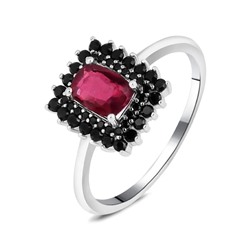 Кольцо, рубин корунд , шпинель нат., NKD-2320