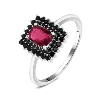 Кольцо, рубин корунд , шпинель нат., NKD-2320