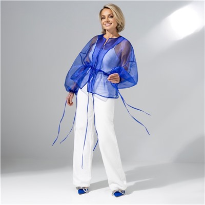 Жакет из полупрозрачной ткани, Вершина восхищения (sky)